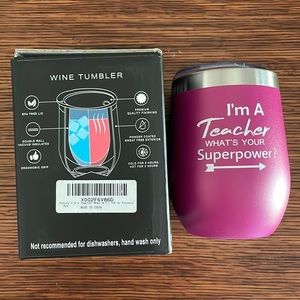 Teacher 12 oz Wine Tumbler
